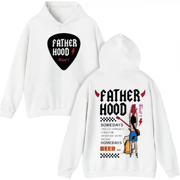 1-2-1.webp Dad, Some Days Rock It Hoodie, Some Day It Rocks Me, Either Way We're Rockin', Fatherhood Hoodie