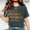 Personalized Mom Grandma Shirt - Mother's Day Shirt - Wife, Mother, Grandma Legend - Custom Dates - Funny Birthday Gift for Mother's Day