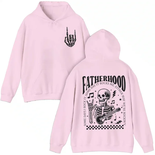 Fatherhood Front and Back Hoodie, Surviving Fatherhood, Funny Beer Dad Hoodie, Rocking Husband, Father's Day Gift for Him
