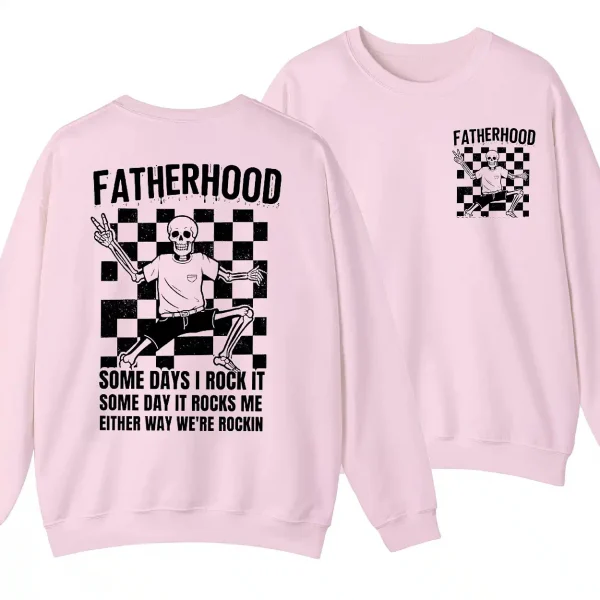 Dad Fatherhood Tour Shirt, Gift For Dad, Fatherhood Sweatshirt, Father's Day, Gift For Father, Some Days I Rock It Shirt, Rock Dad Sweater