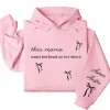 This Mama Wears Her Heart on Her Sleeve Hoodie – Custom Hoodie with Kids’ Names, Personalized Mother’s Day Gift for Mama