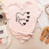 Custom Nana Heart Shirt with Kids' Names - Personalized Grandma Tee - Nana Gift for New or Cool Grandmas