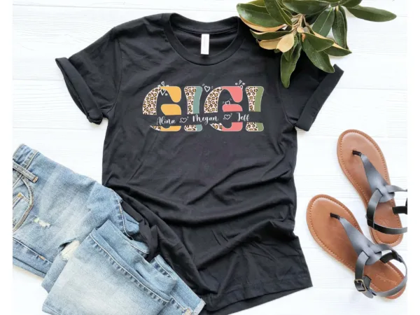 Personalized Gigi To Be Shirt - Cute Grandma Shirt - Mother's Day Gift for Grandma or Nana - Pregnancy Reveal Shirt