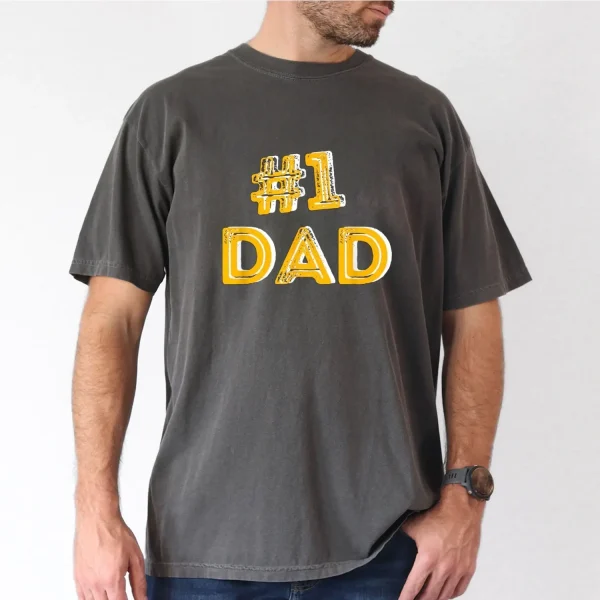#1 Dad Number One Fathers Day Gift Family Man Best Dad Ever T-Shirt, The Best Father's Day Gift