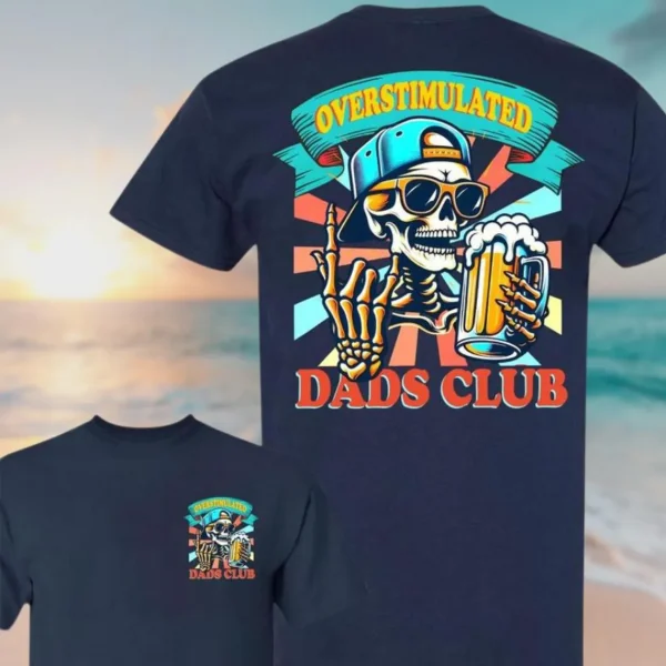 10-2-2.webp Overstimulated Dad Shirt – Funny Mental Load T-Shirt – Cool Vintage Dad Tee – Tired Dad Gift – Father's Day Gift for Husband