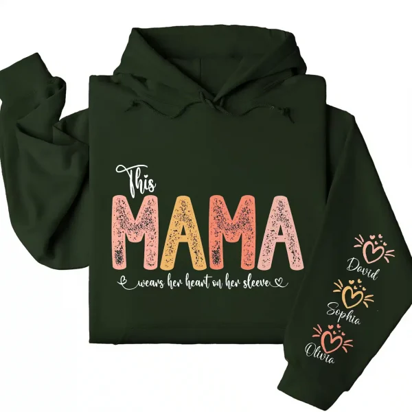 10-5-3.webp This Mama Wears Her Heart on Her Sleeve Hoodie – Custom Hoodie with Kids’ Names, Personalized Mother’s Day Gift for Mama