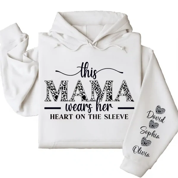 11-3-8.webp This Mama Wears Her Heart on Her Sleeve Hoodie – Custom Hoodie with Kids’ Names, Personalized Mother’s Day Gift for Mama