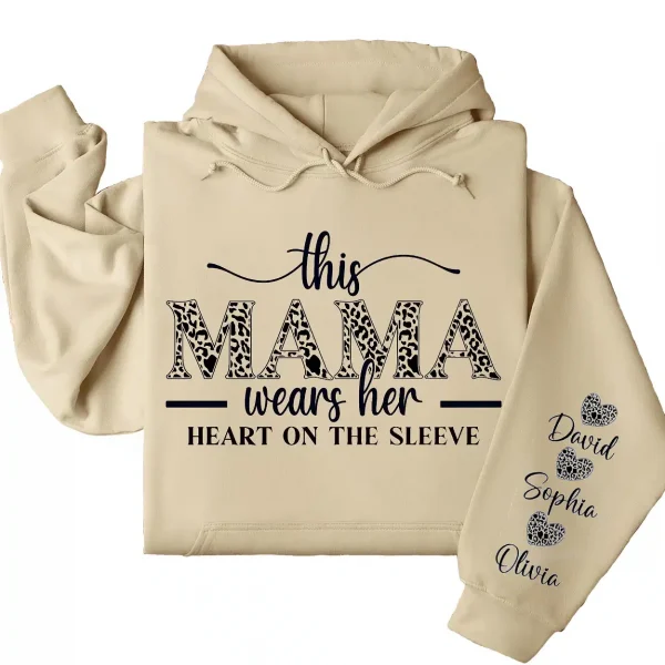 11-4-5.webp This Mama Wears Her Heart on Her Sleeve Hoodie – Custom Hoodie with Kids’ Names, Personalized Mother’s Day Gift for Mama