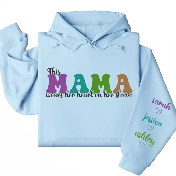 12-7.webp This Mama Wears Her Heart on Her Sleeve Hoodie – Custom Hoodie with Kids’ Names, Personalized Mother’s Day Gift for Mom