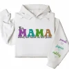 12-8.webp This Mama Wears Her Heart on Her Sleeve Hoodie – Custom Hoodie with Kids’ Names, Personalized Mother’s Day Gift for Mom