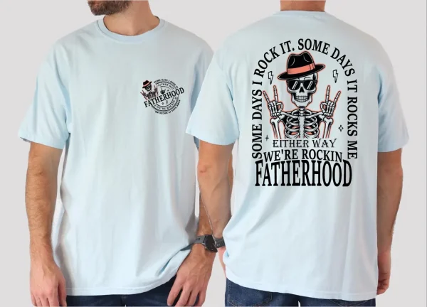 Fatherhood T-Shirt, Some Day Rock It Some Day It Rocks Me Shirt, Rocker Dad Gifts, Fathers Day Gift, Funny Dad Tee