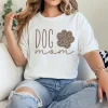 Dog Mom T-Shirt with Sleeve Name – Dog Lover Gift, Pet Owner Shirt for Women, Cute Fur Mama Tee, Mother's Day Outfit