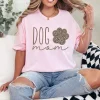 Dog Mom T-Shirt with Sleeve Name – Dog Lover Gift, Pet Owner Shirt for Women, Cute Fur Mama Tee, Mother's Day Outfit