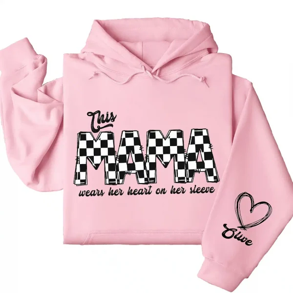 14-5-3.webp This Mama Wears Her Heart on Her Sleeve Hoodie – Custom Hoodie with Kids’ Names, Personalized Mother’s Day Gift for Mama