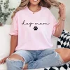 Dog Mom T-Shirt – Pet Lover Tee for Women, Cute Fur Mama Shirt, Dog Mom Gift Idea, Casual Outfit for Dog Owners