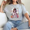 The Mom Funny Tarot Card Messy Bun Coffee Skeleton Mama T-Shirt - Unisex, Gift for Halloween Day,  Gift for Mama