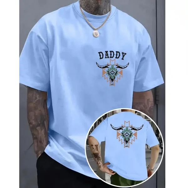 Aztec Boho Bull Skull T-Shirt – Women’s Country Cowgirl Tee – Western Rodeo Graphic, Wallen-Inspired Style, Perfect Cow Skull Shirt