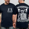 Father's Day T-Shirt, Just A Dad Who Came Back With The Milk, Funny Dad Shirt, Skeleton Fatherhood Shirt, Gift for Husband