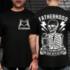 Father's Day T-Shirt, Just A Dad Who Came Back With The Milk, Funny Dad Shirt, Skeleton Fatherhood Shirt, Gift for Husband