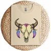 20-4-2.webp Bull Skull Dream Catcher T-Shirt – Western Rodeo Cowboy Cowgirl Boho Sleeveless Shirt – Country Summer Graphic Top