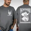 Fatherhood T-Shirt, Funny Skeleton Dad, Sometimes I Rock It Sometimes It Rocks Me Tee, Cowboy Dad Shirt, Gift For Dad