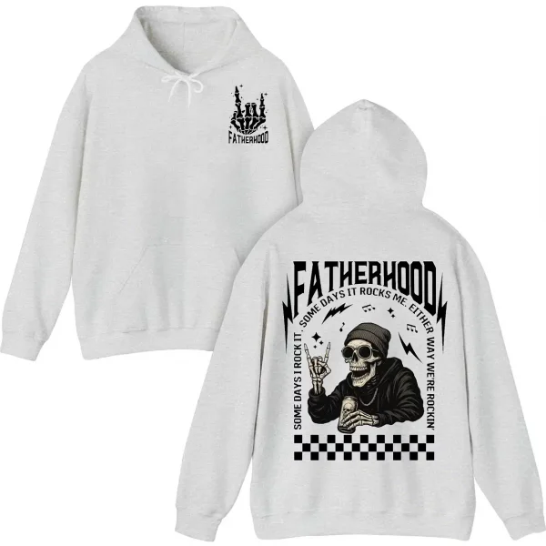 Fatherhood Hoodie, Funny Skeleton Dad, First Time Dad Hoodie, Retro Fathers Day Shirt Gift for Husband, Cool Dad Club Hoodie