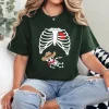 Baby Pregnancy Halloween Skeleton Xray Cowboy Boy Pregnant T-Shirt - Unisex, Gift for Halloween Day,  Gift for Mama