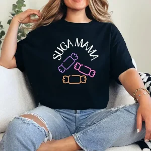3-1-7.webp Suga Mama - Cute & Spooky Fashion for Halloween Season T-Shirt - Unisex, Gift for Halloween Day, Gift for Mama