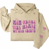 This Mama Wears Her Heart on Her Sleeve Hoodie – Custom Mom Shirt with Kids’ Names on Sleeve, Thoughtful Mother’s Day Gift