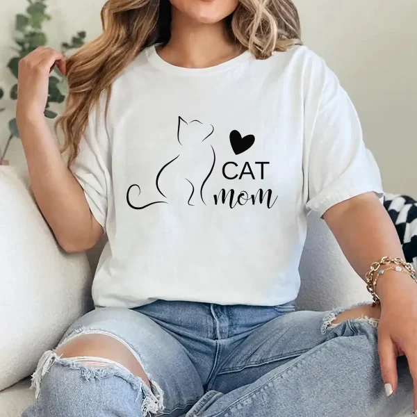 3-2-12.webp Cat Mom T-Shirt – Cute Cat Mama Gift for Mother's Day, Cat Lover Tee for Pet Moms