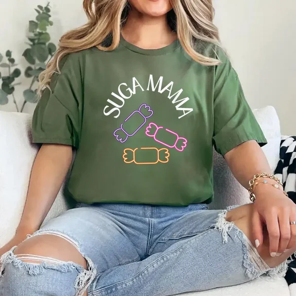 Suga Mama - Cute & Spooky Fashion for Halloween Season T-Shirt - Unisex, Gift for Halloween Day,  Gift for Mama