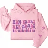 This Mama Wears Her Heart on Her Sleeve Hoodie – Custom Mom Shirt with Kids’ Names on Sleeve, Thoughtful Mother’s Day Gift