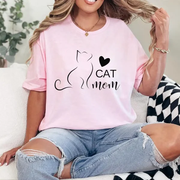 3-3-12.webp Cat Mom T-Shirt – Cute Cat Mama Gift for Mother's Day, Cat Lover Tee for Pet Moms