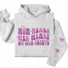 This Mama Wears Her Heart on Her Sleeve Hoodie – Custom Mom Shirt with Kids’ Names on Sleeve, Thoughtful Mother’s Day Gift