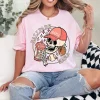 Ballpark Mama Mom Skull Funny Baseball Halloween T-Shirt - Unisex, Gift for Halloween Day,  Gift for Mama