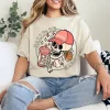 Ballpark Mama Mom Skull Funny Baseball Halloween T-Shirt - Unisex, Gift for Halloween Day,  Gift for Mama