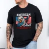 4th of July American Dad Shirt, Father's Day Gift from Wife Gift from Daughter, Step Dad Gift, Dad Fourth of July Independence Day T-shirt