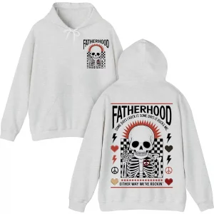 5-1.webp Rocker Fatherhood Hoodie – Some Day I Rook It Skull Design, The Best Father's Day Gift