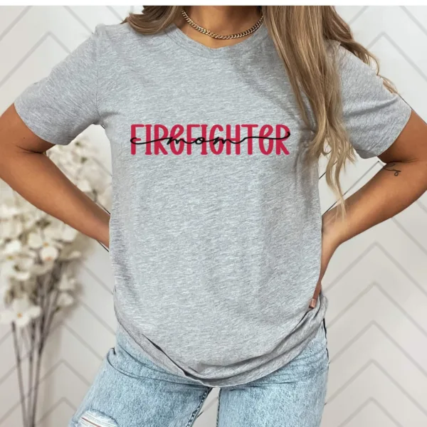 5-7.jpeg Firefighter Mom Shirt - Firefighter Mama Tee - Firefighter Mom Gift for Mother's Day