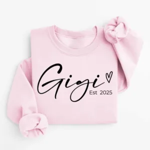 6-12.jpeg Personalized Gigi Est Sweatshirt, Mother's Day Gift, Grandma Sweatshirt, Gift for Grandmother, Nana Sweatshirt, Grammy Mimi Nonny Sweatshirt