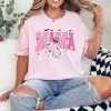 6-2-1-1.webp Mama Halloween Cute Ghost Trendy Checkered Pink Men Women T-Shirt - Unisex, Gift for Halloween Day, Gift for Mama