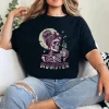 6-3-2-1.webp Momster Skull Mom Coffee Lover Halloween Messy Hair Bun Mama T-Shirt - Unisex, Gift for Halloween Day, Gift for Mama