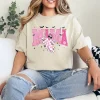 6-4-1-1.webp Mama Halloween Cute Ghost Trendy Checkered Pink Men Women T-Shirt - Unisex, Gift for Halloween Day, Gift for Mama