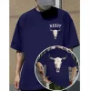 Boho Cow Skull T-Shirt – Aztec Inspired Graphic Tee – Southwestern Style – Vintage Cowgirl Country Shirt – Western Boho Fashion