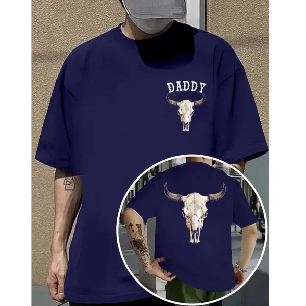Boho Cow Skull T-Shirt – Aztec Inspired Graphic Tee – Southwestern Style – Vintage Cowgirl Country Shirt – Western Boho Fashion