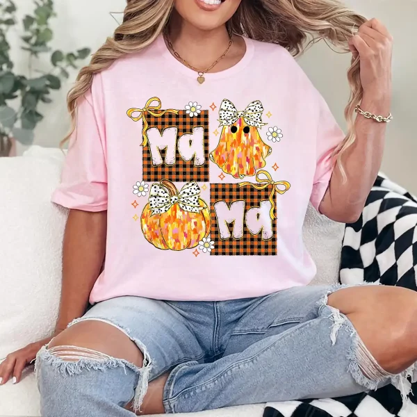 Pumpkin Mama Halloween Autumn Halloween Mom Mother Women T-Shirt - Unisex, Gift for Halloween Day,  Gift for Mama