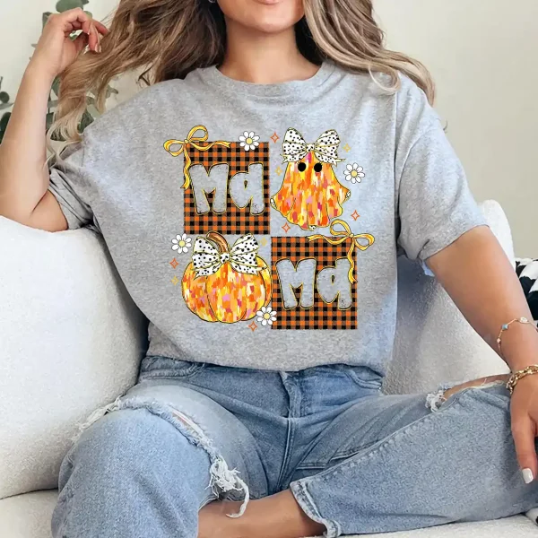 Pumpkin Mama Halloween Autumn Halloween Mom Mother Women T-Shirt - Unisex, Gift for Halloween Day,  Gift for Mama