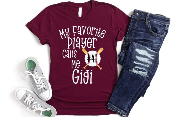 7.jpeg Personalized Gigi Baseball Shirt - Custom Gigi Gift for Baseball Lovers - My Favorite Player Calls Me Gigi