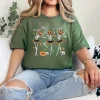 Ballet Pumpkin Skeleton Scary Halloween Men Women Boys Girl T-Shirt - Unisex, Gift for Halloween Day,  Gift for Mama