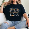 Ballet Pumpkin Skeleton Scary Halloween Men Women Boys Girl T-Shirt - Unisex, Gift for Halloween Day,  Gift for Mama